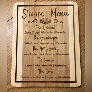 S'more Sign Party Decor Wood
